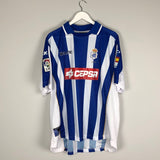 2001/02 RECREATIVO HUELVA JUSUE #2 *MATCH ISSUE* HOME SHIRT (XL)