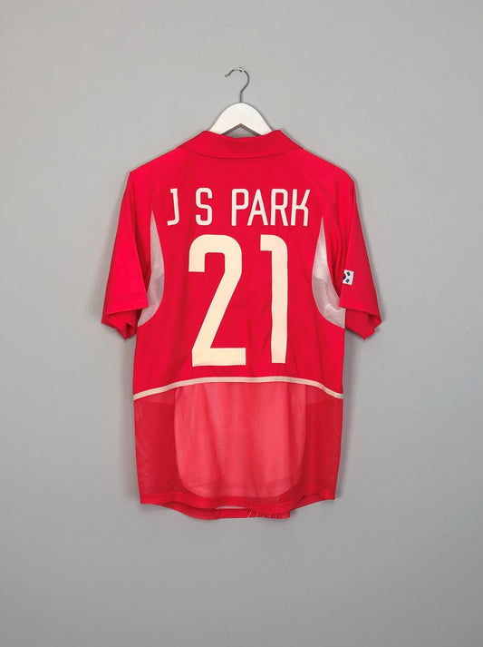 2002/04 SOUTH KOREA J.S. PARK *PLAYER ISSUE* HOME SHIRT (S) NIKE WORLD CUP