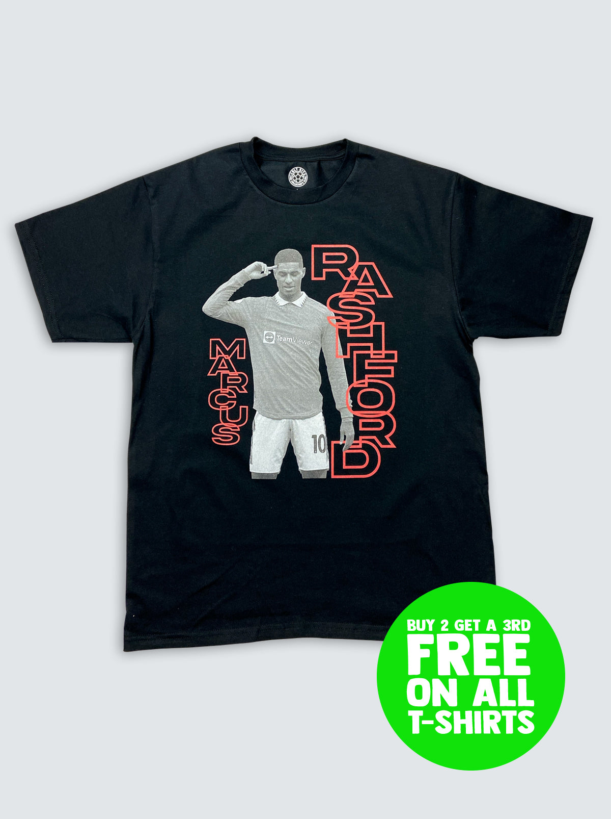 90s STYLE MANCHESTER UNITED MARCUS RASHFORD BOOTLEG TEE